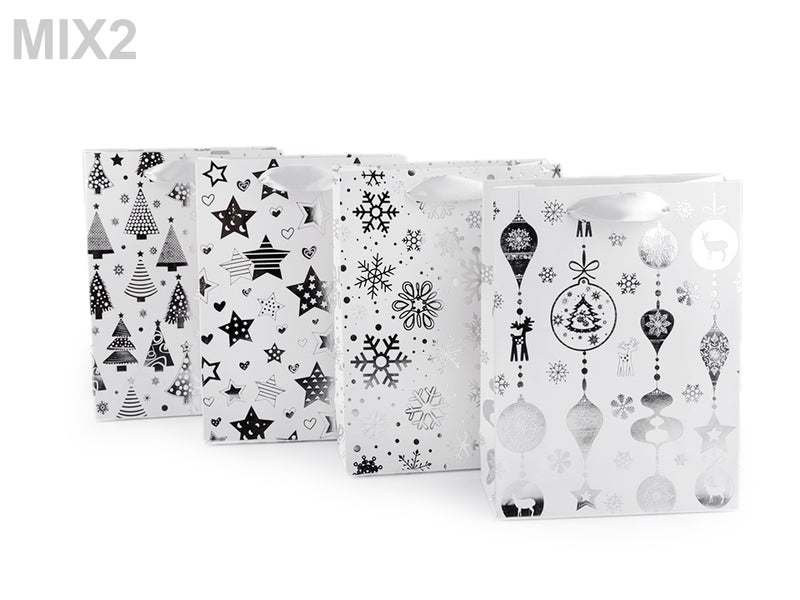 Karácsonyi ajándéktáska közepes