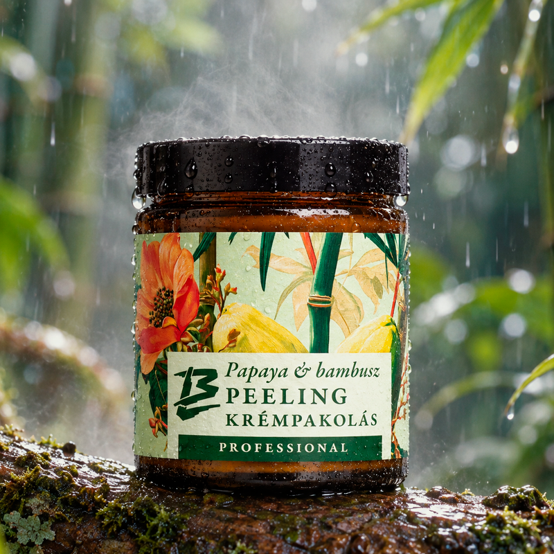 Papaya & Bambusz Peeling Krémpakolás