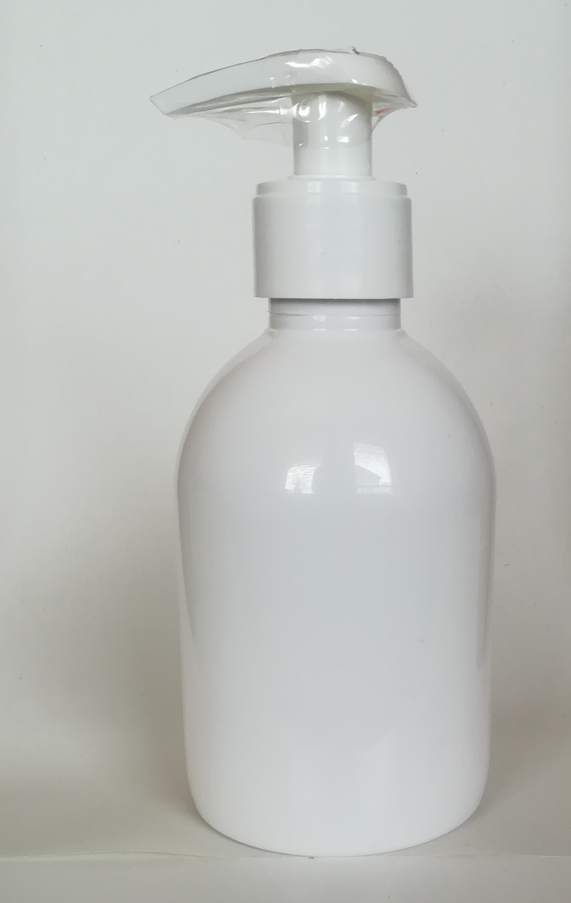 FEHÉR PET flakon fehér adagolópumpával 250 ml